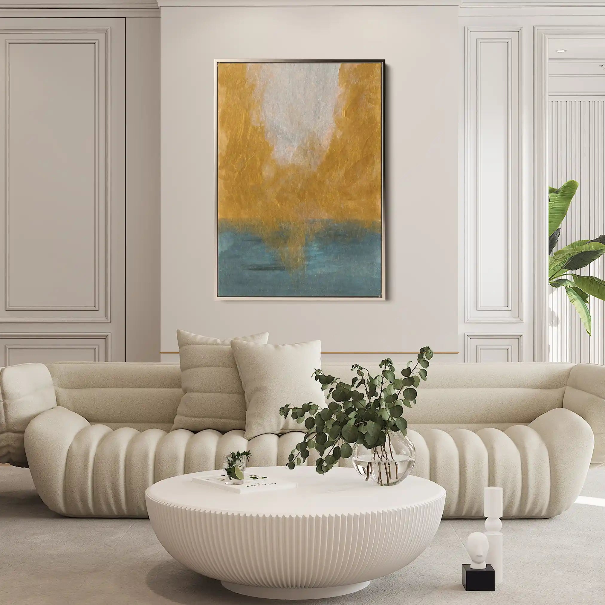 Abstract 219 Canvas Art 18" x 24" / 45 x 60 cm / Black