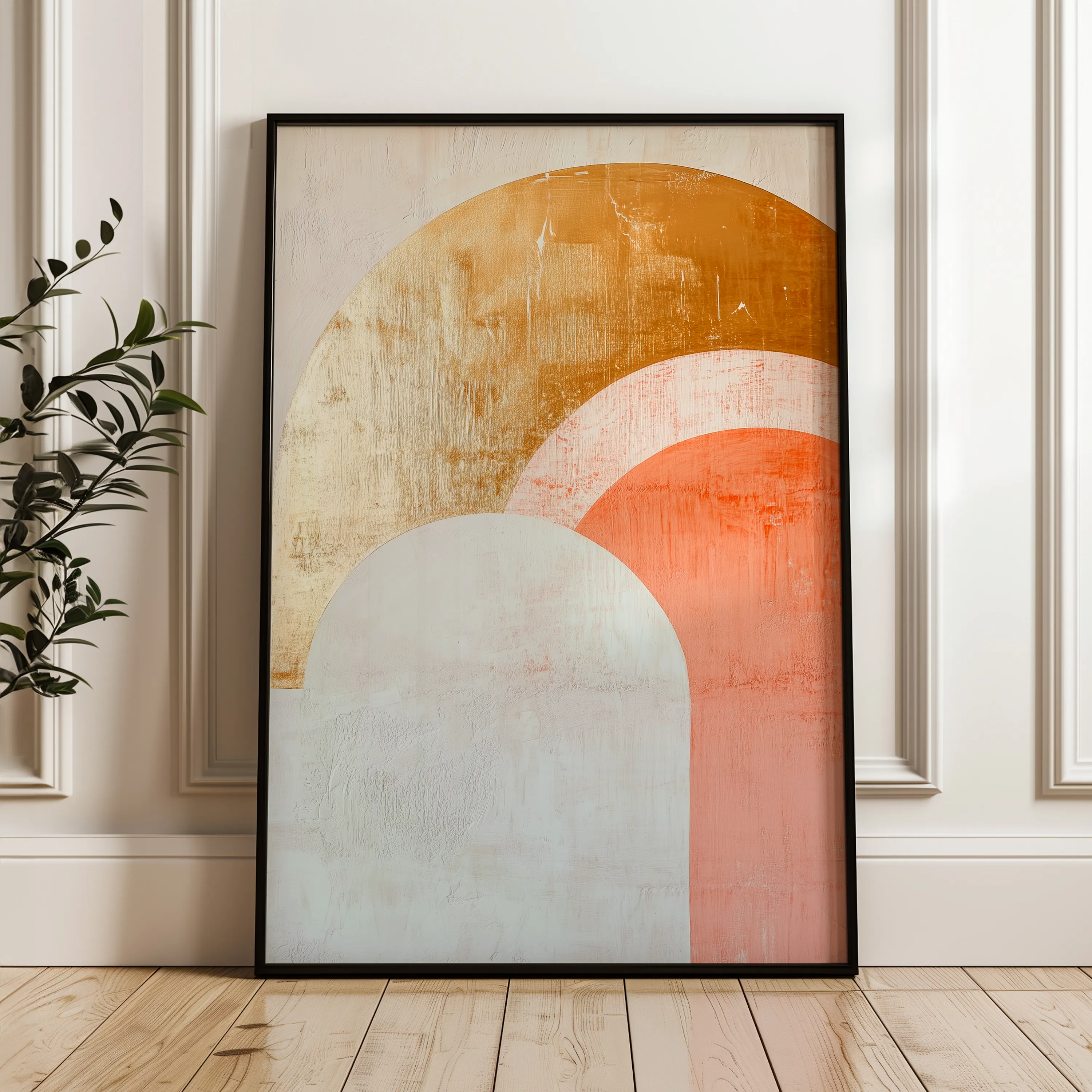 Boho 219 Canvas Art 18" x 24" / 45 x 60 cm / Black