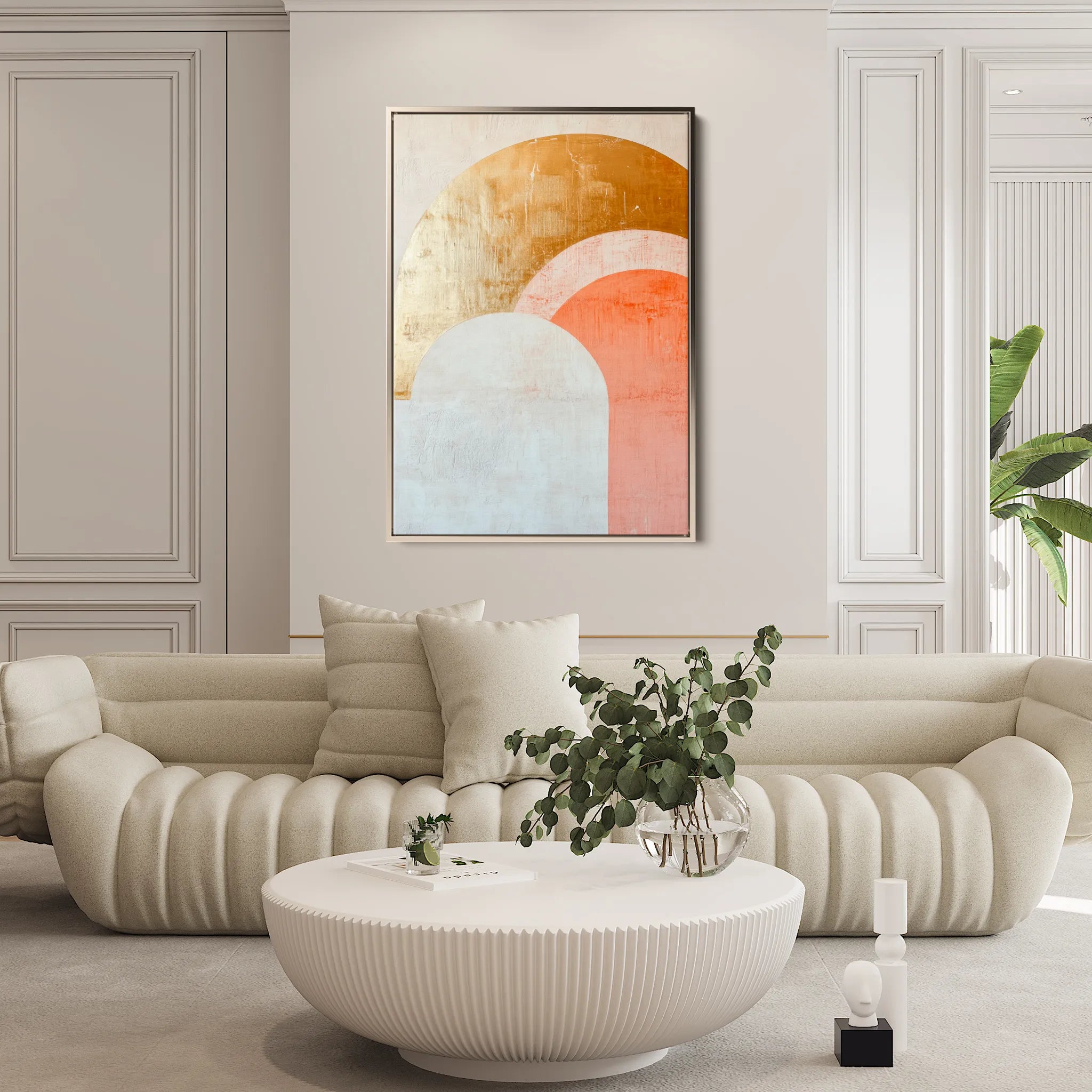 Boho 219 Canvas Art 18" x 24" / 45 x 60 cm / Black