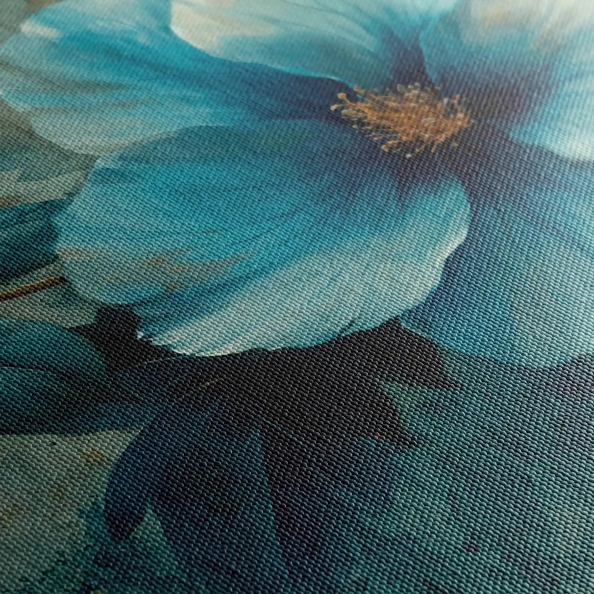 Floral 219 Canvas Art 60 x 40 cm / Black