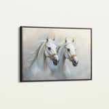 Horses 219 Canvas Art 18" x 24" / 45 x 60 cm / Black