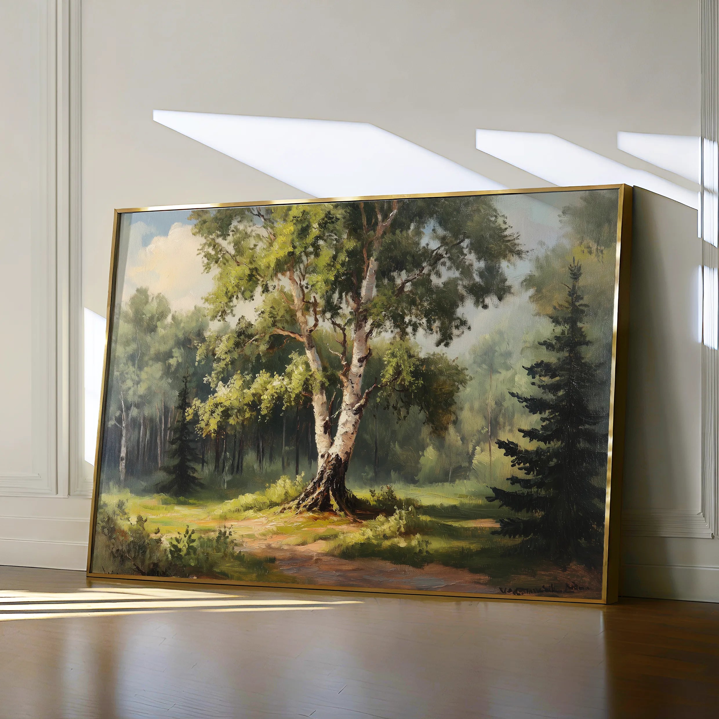 Landscape 219 Canvas Art 18" x 24" / 45 x 60 cm / Black