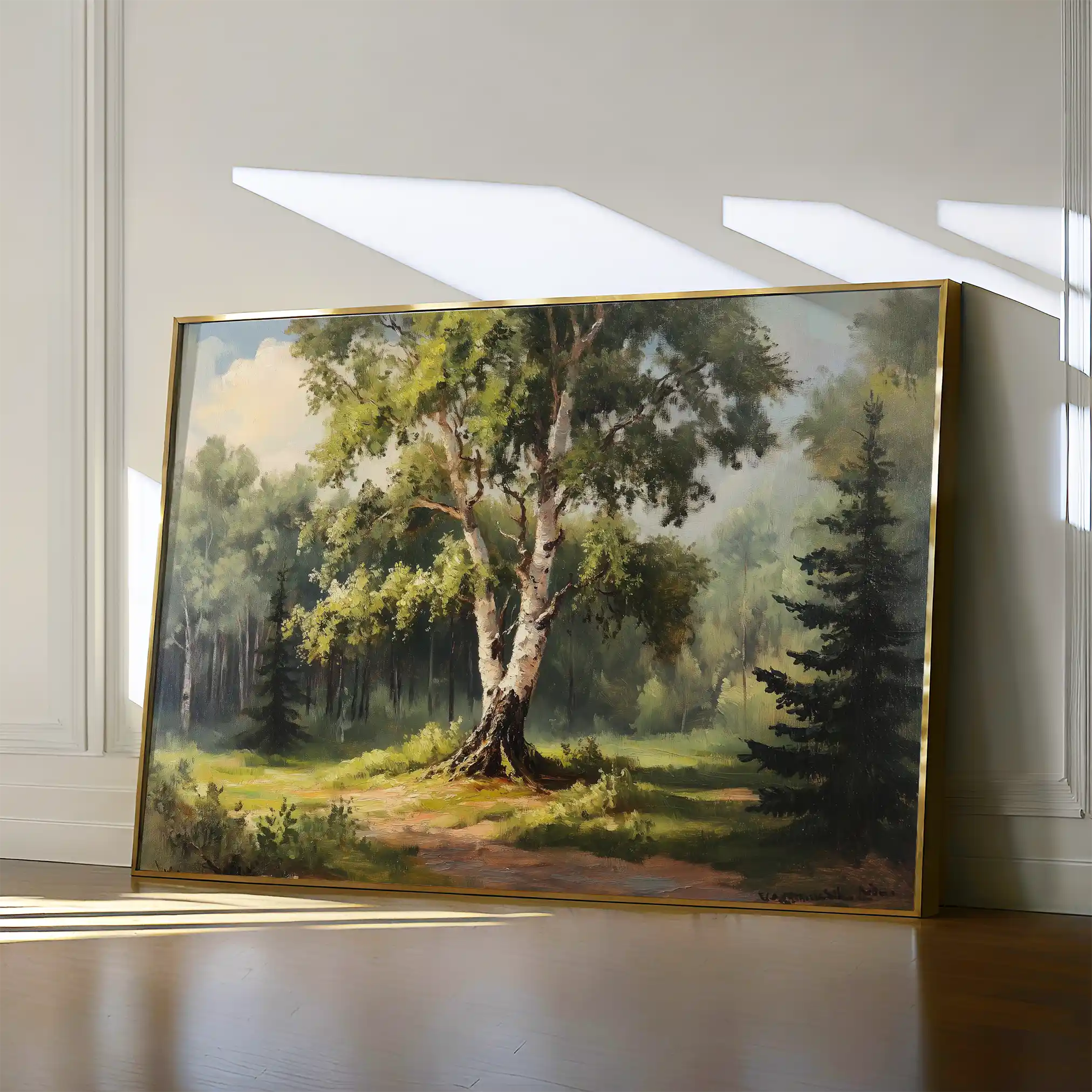 Landscape 219 Canvas Art 60 x 40 cm / Black