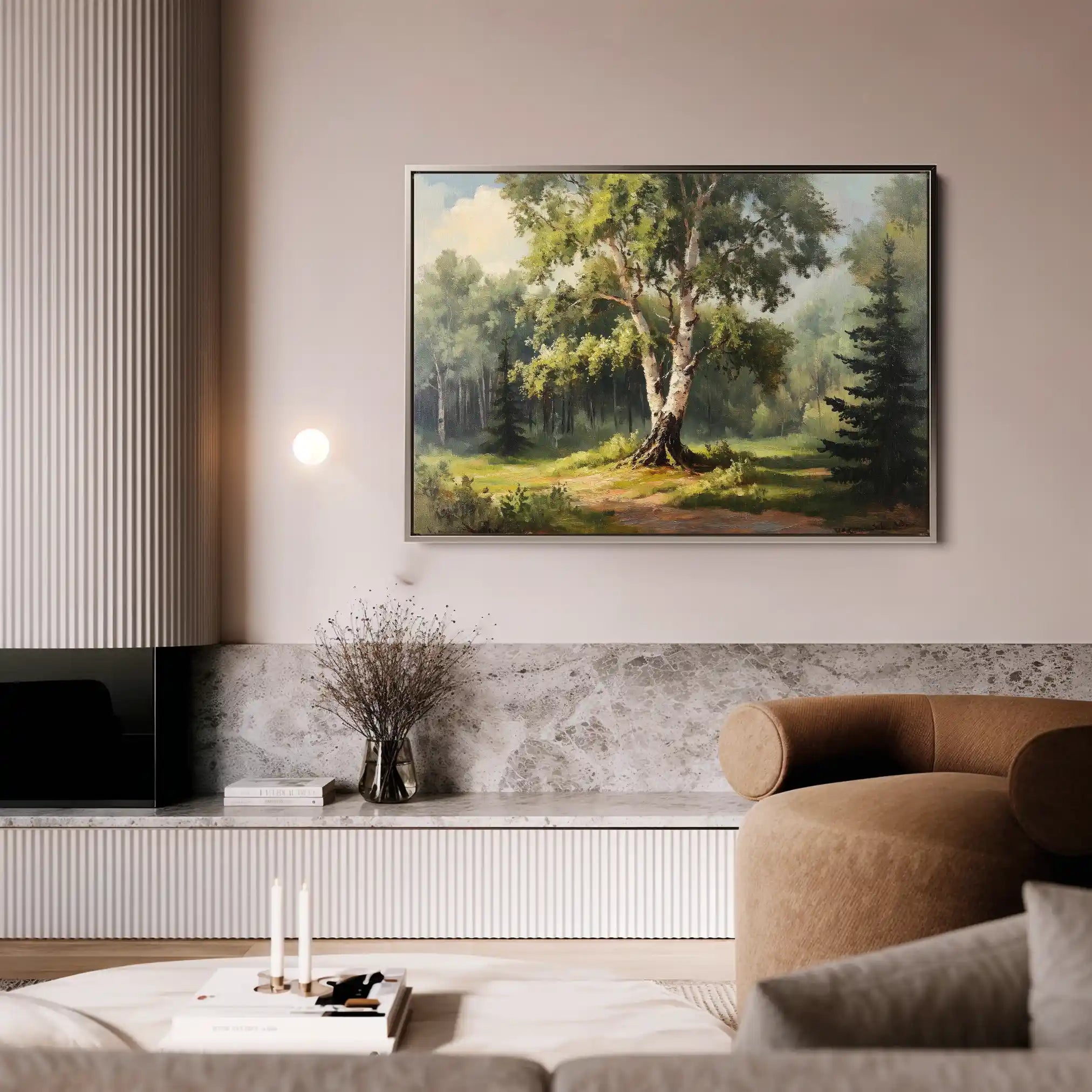 Landscape 219 Canvas Art 60 x 40 cm / Black