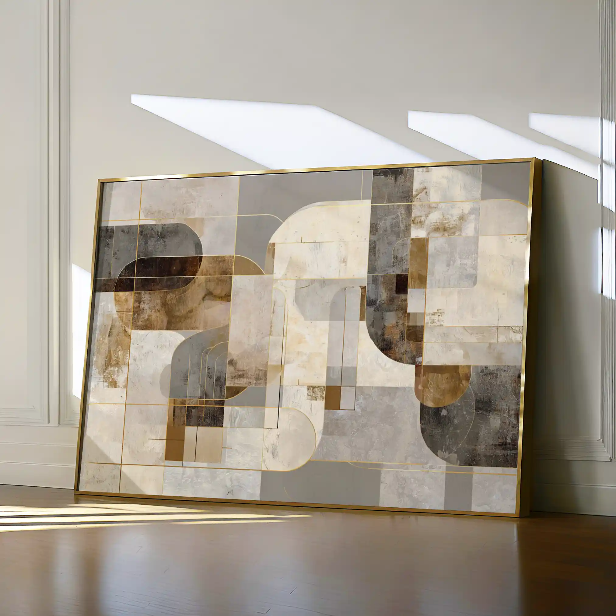 Abstract 2190 Canvas Art 18" x 24" / 45 x 60 cm / Black