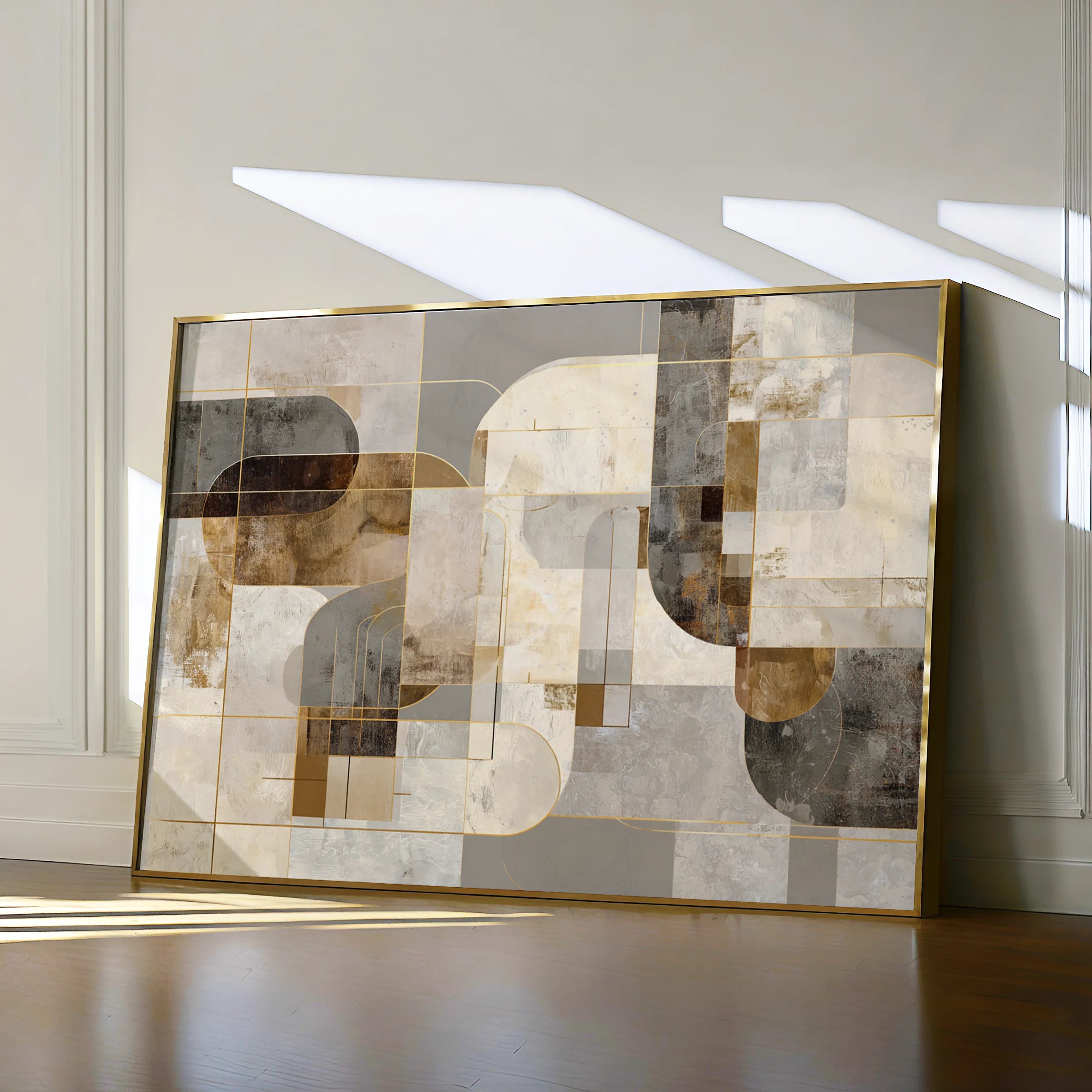 Abstract 2190 Canvas Art 18" x 24" / 45 x 60 cm / Black