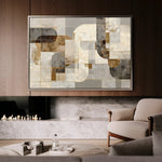 Abstract 2190 Canvas Art 18" x 24" / 45 x 60 cm / Black