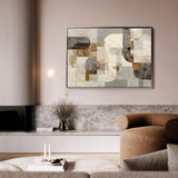Abstract 2190 Canvas Art 18" x 24" / 45 x 60 cm / Black