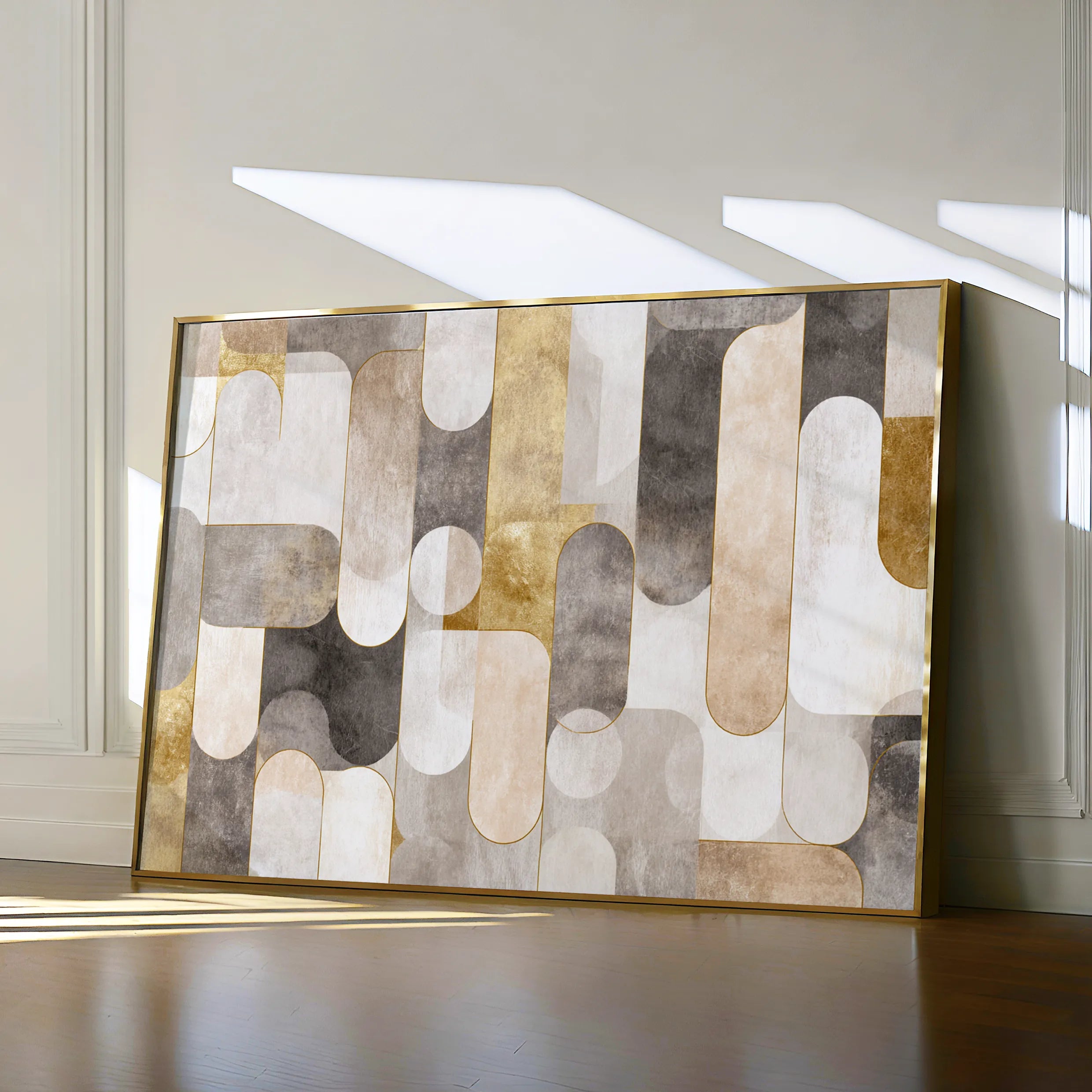 Abstract 2191 Canvas Art 18" x 24" / 45 x 60 cm / Black