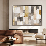 Abstract 2191 Canvas Art 18" x 24" / 45 x 60 cm / Black