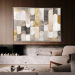 Abstract 2191 Canvas Art 18" x 24" / 45 x 60 cm / Black