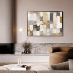 Abstract 2191 Canvas Art 18" x 24" / 45 x 60 cm / Black