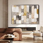Abstract 2191 Canvas Art 60 x 40 cm / Black