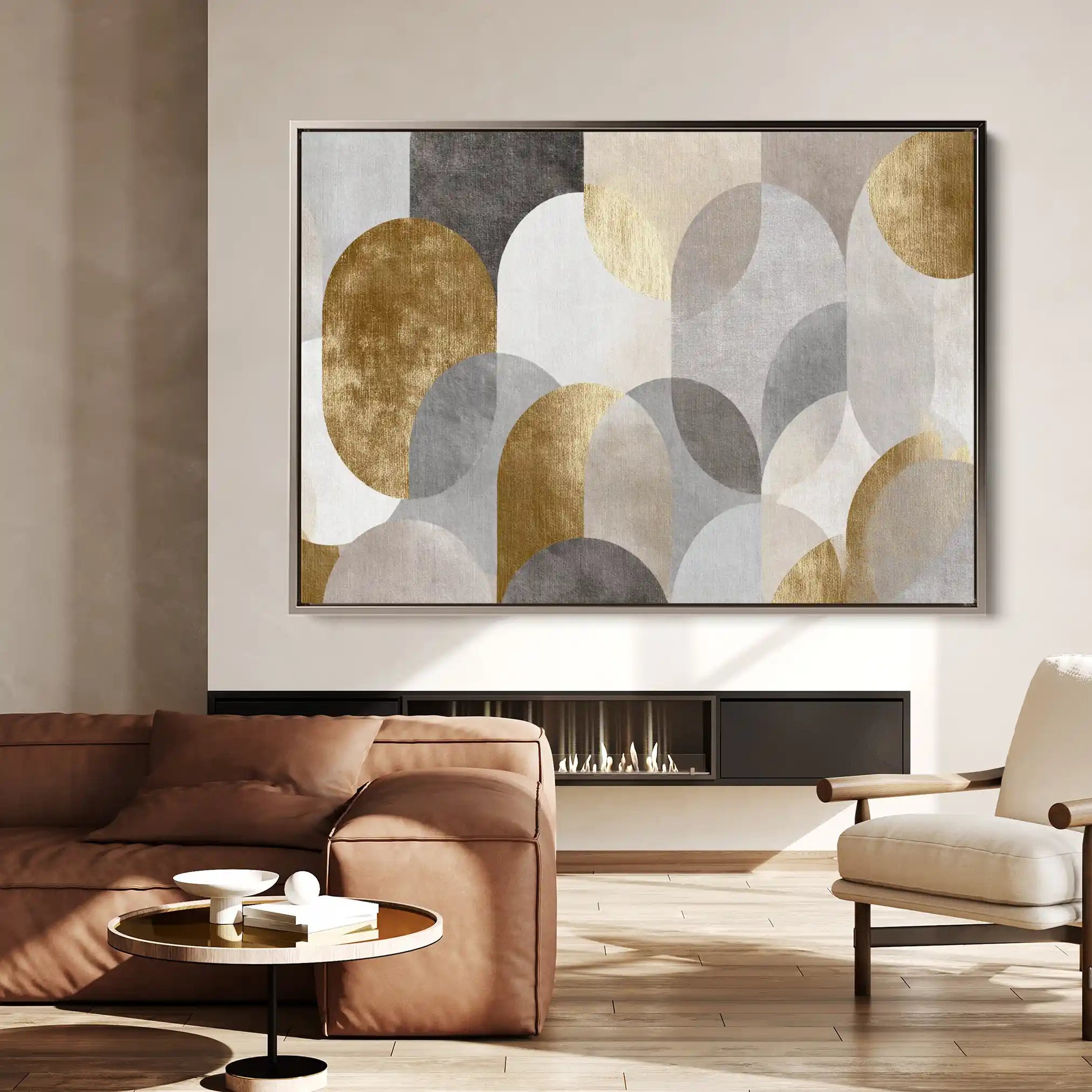Abstract 2192 Canvas Art 18" x 24" / 45 x 60 cm / Black
