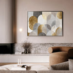 Abstract 2192 Canvas Art 18" x 24" / 45 x 60 cm / Black
