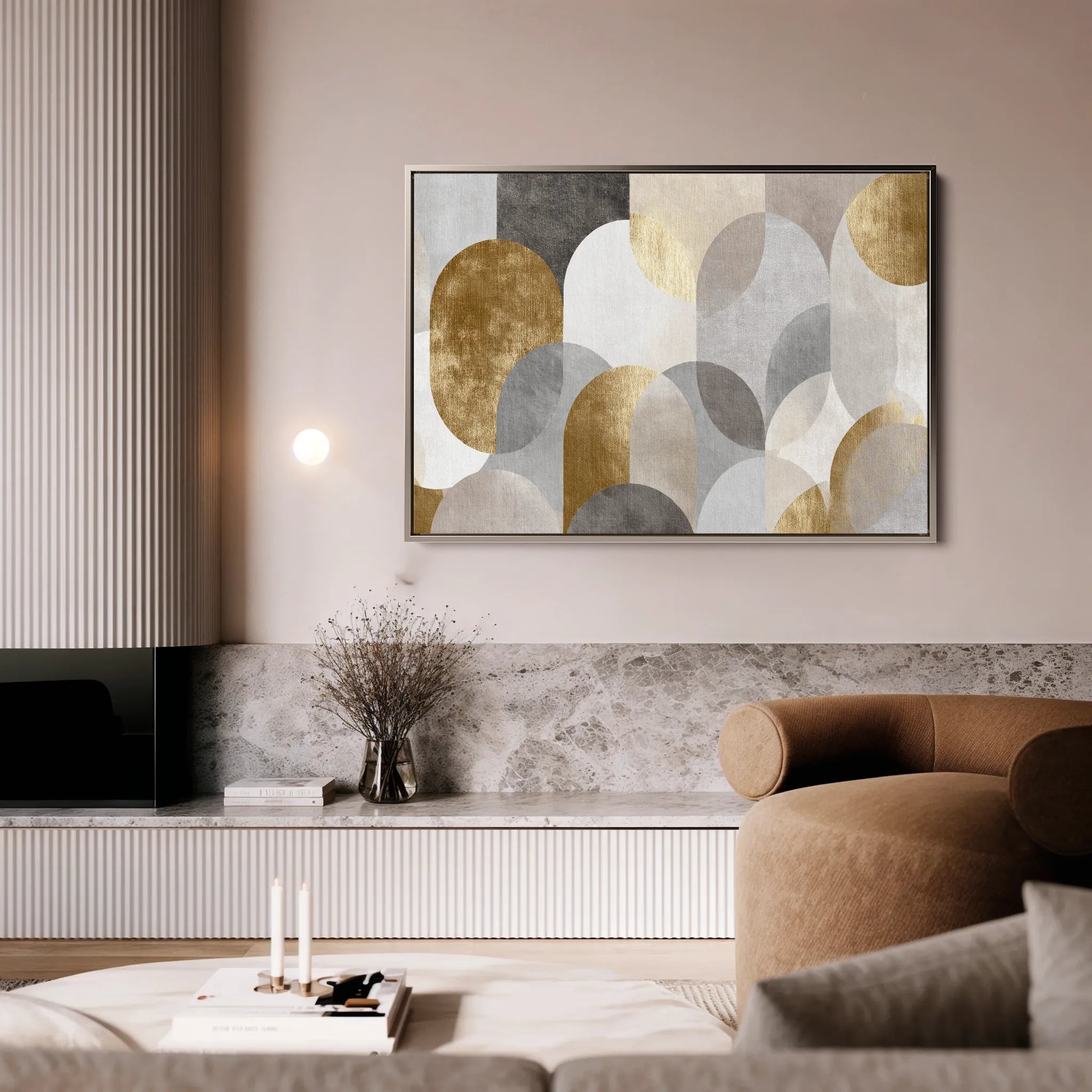 Abstract 2192 Canvas Art 18" x 24" / 45 x 60 cm / Black