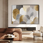Abstract 2192 Canvas Art 60 x 40 cm / Black