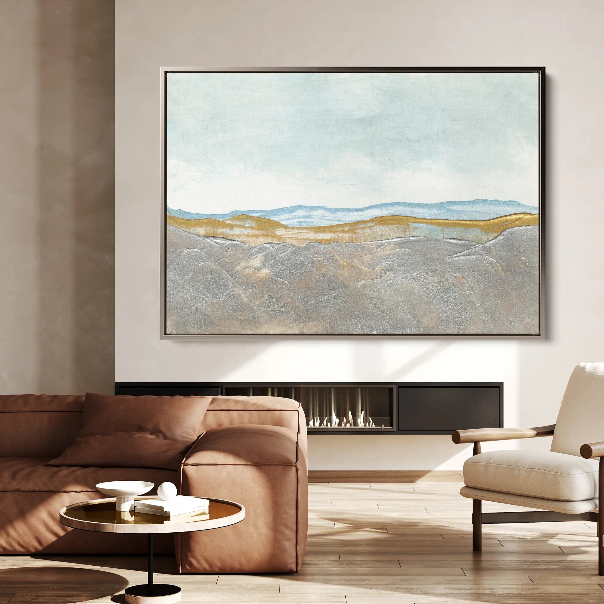 Abstract 220 Canvas Art 18" x 24" / 45 x 60 cm / Black