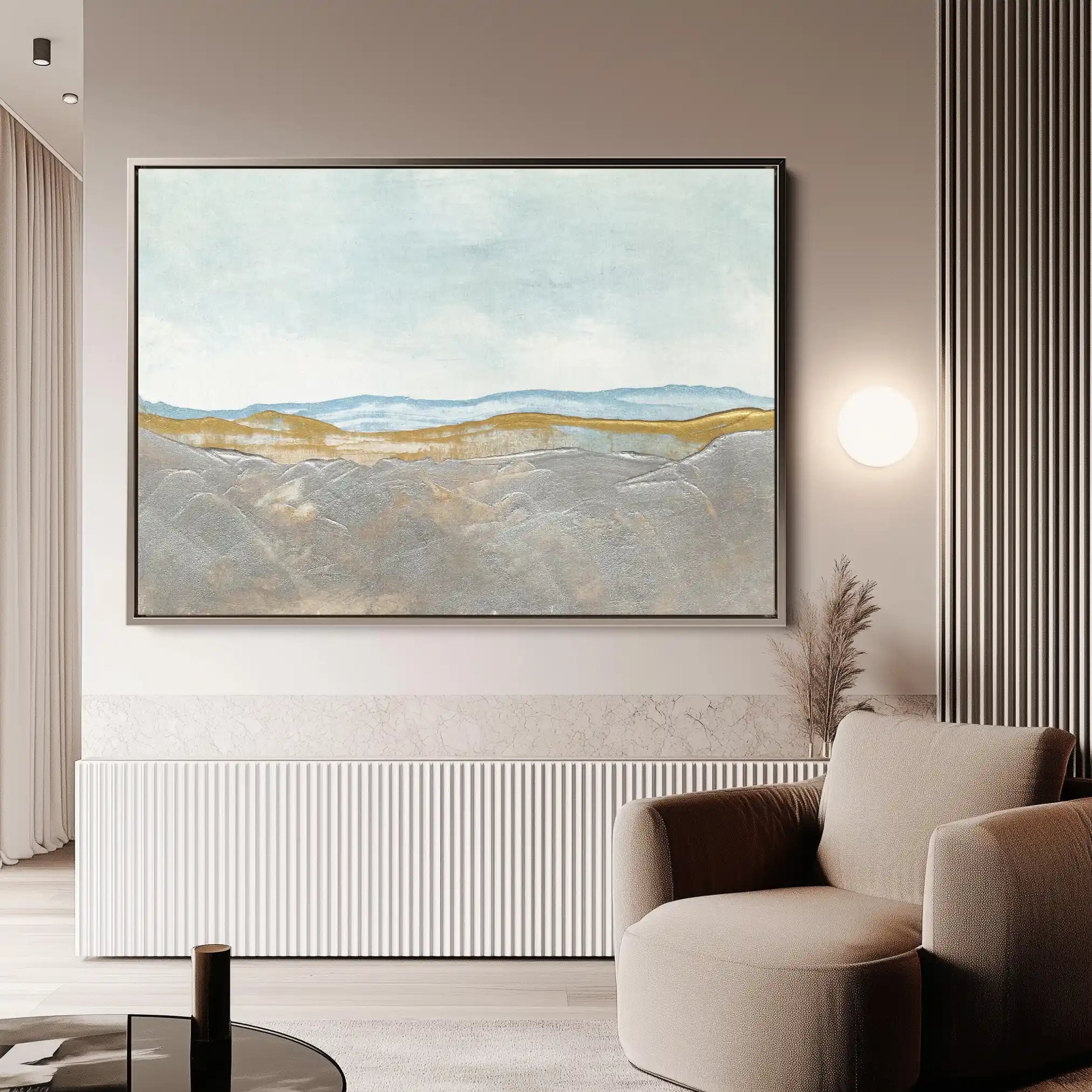 Abstract 220 Canvas Art 18" x 24" / 45 x 60 cm / Black