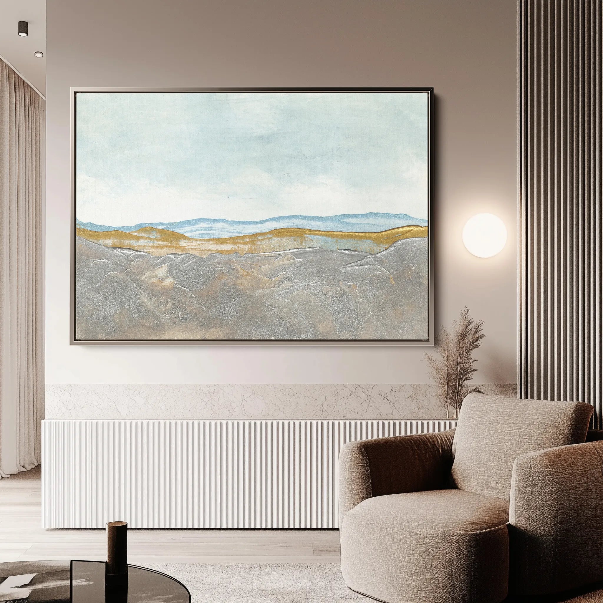 Abstract 220 Canvas Art 18" x 24" / 45 x 60 cm / Black
