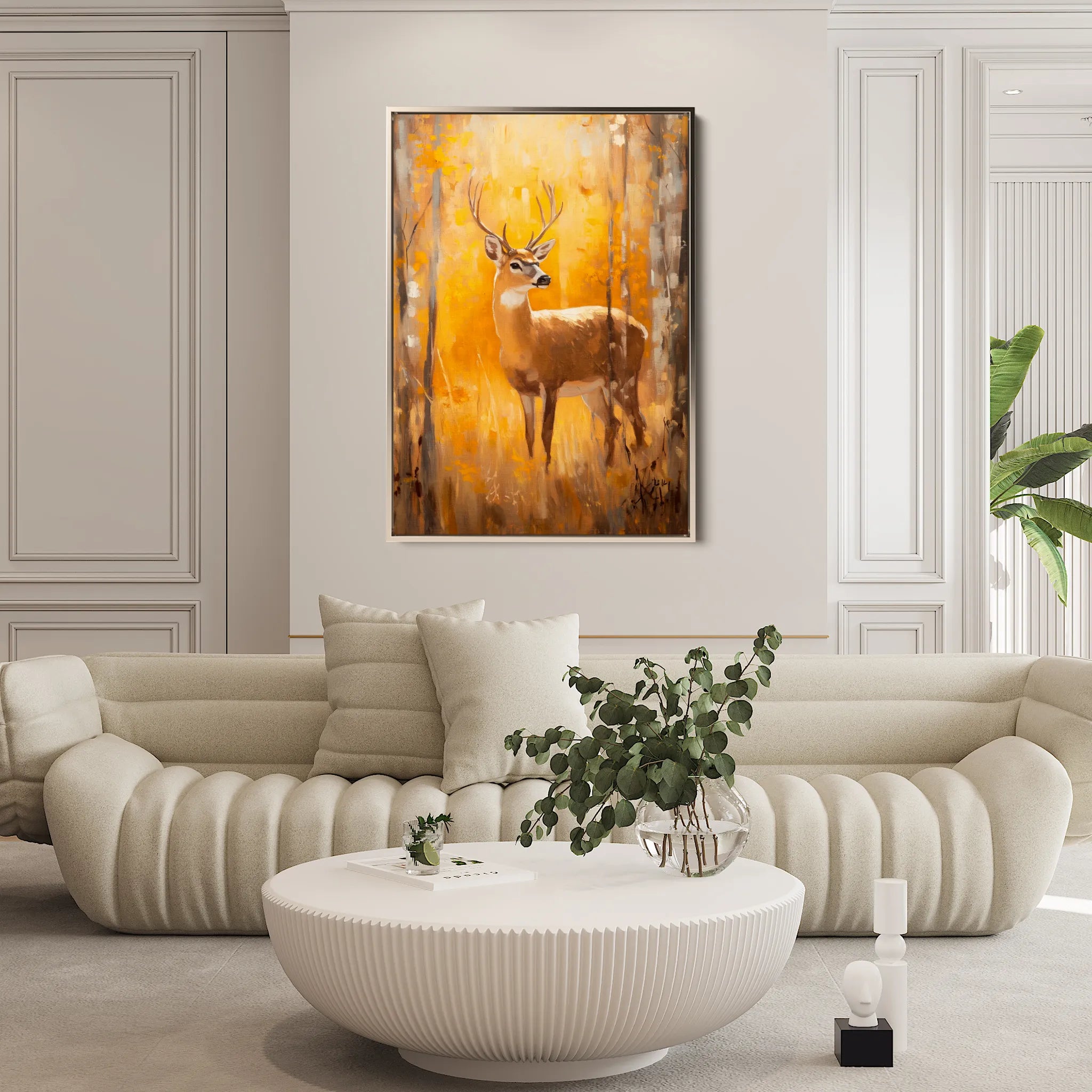 Animals 220 Canvas Art 18" x 24" / 45 x 60 cm / Black