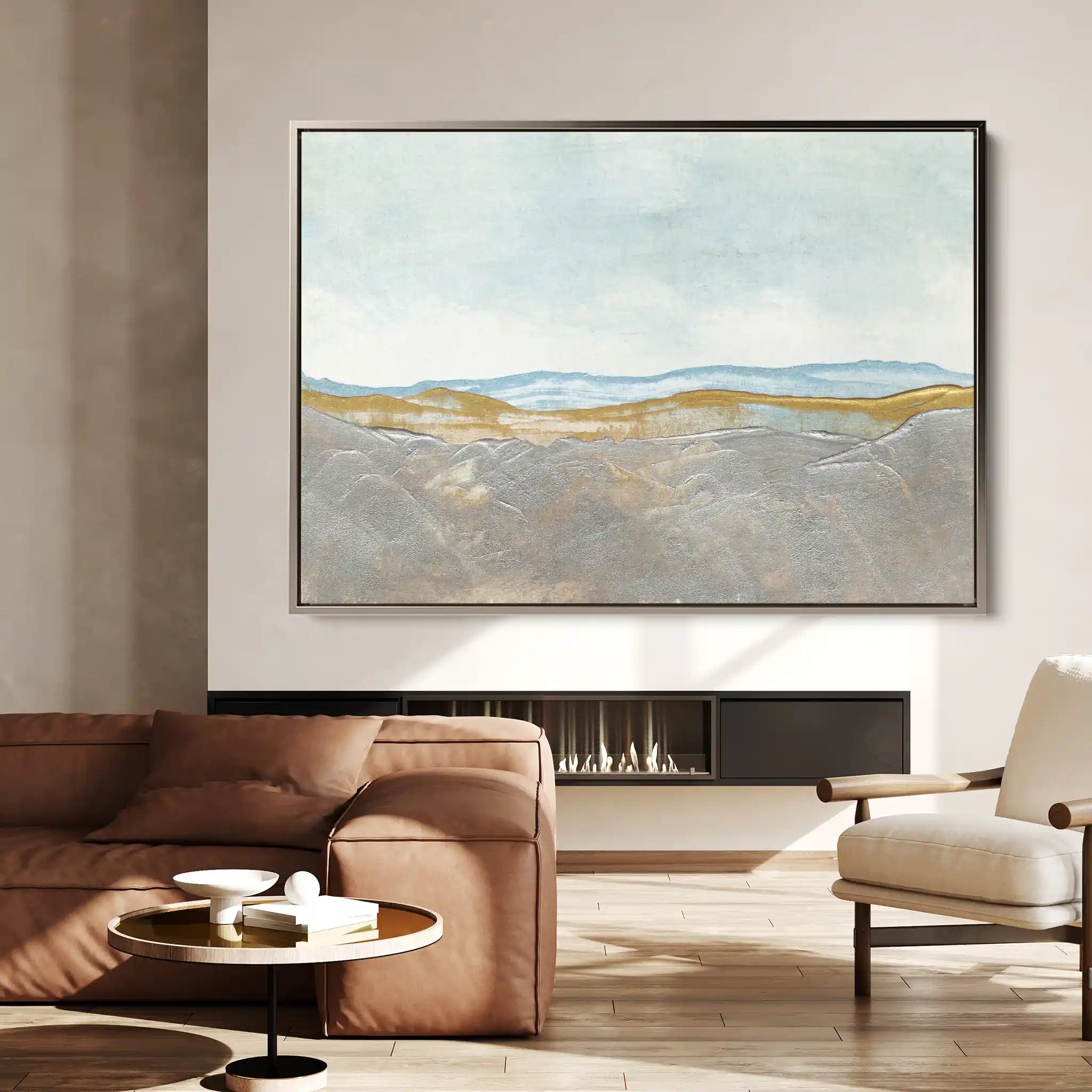 Abstract 220 Canvas Art 60 x 40 cm / Black