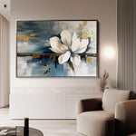 Floral 220 Canvas Art 60 x 40 cm / Black