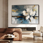 Floral 220 Canvas Art 60 x 40 cm / Black