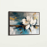 Floral 220 Canvas Art 60 x 40 cm / Black