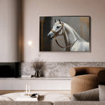 Horses 220 Canvas Art 18" x 24" / 45 x 60 cm / Black