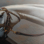 Horses 220 Canvas Art 60 x 40 cm / Black