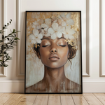 Portrait 220 Canvas Art 18" x 24" / 45 x 60 cm / Black