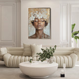 Portrait 220 Canvas Art 18" x 24" / 45 x 60 cm / Black