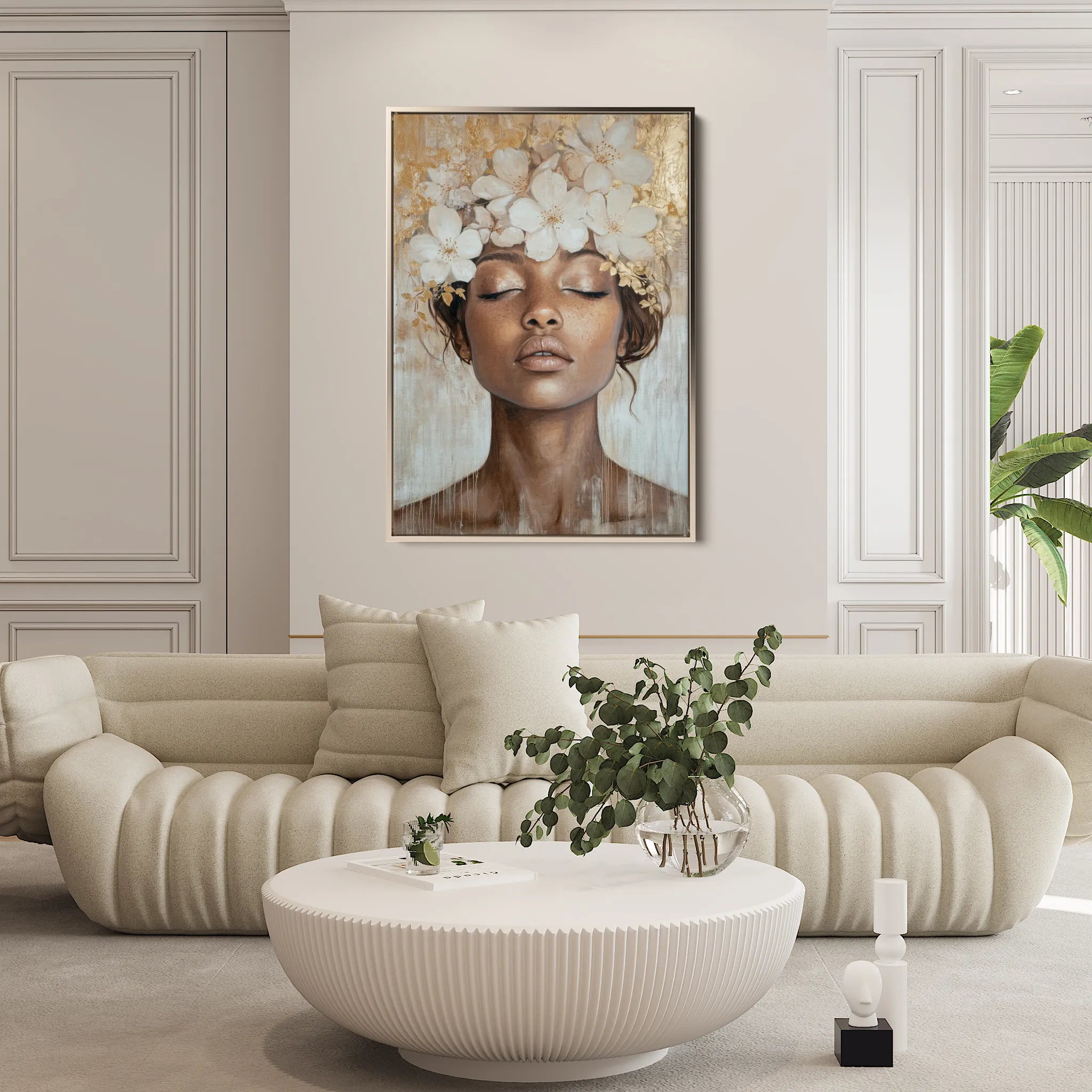 Portrait 220 Canvas Art 18" x 24" / 45 x 60 cm / Black