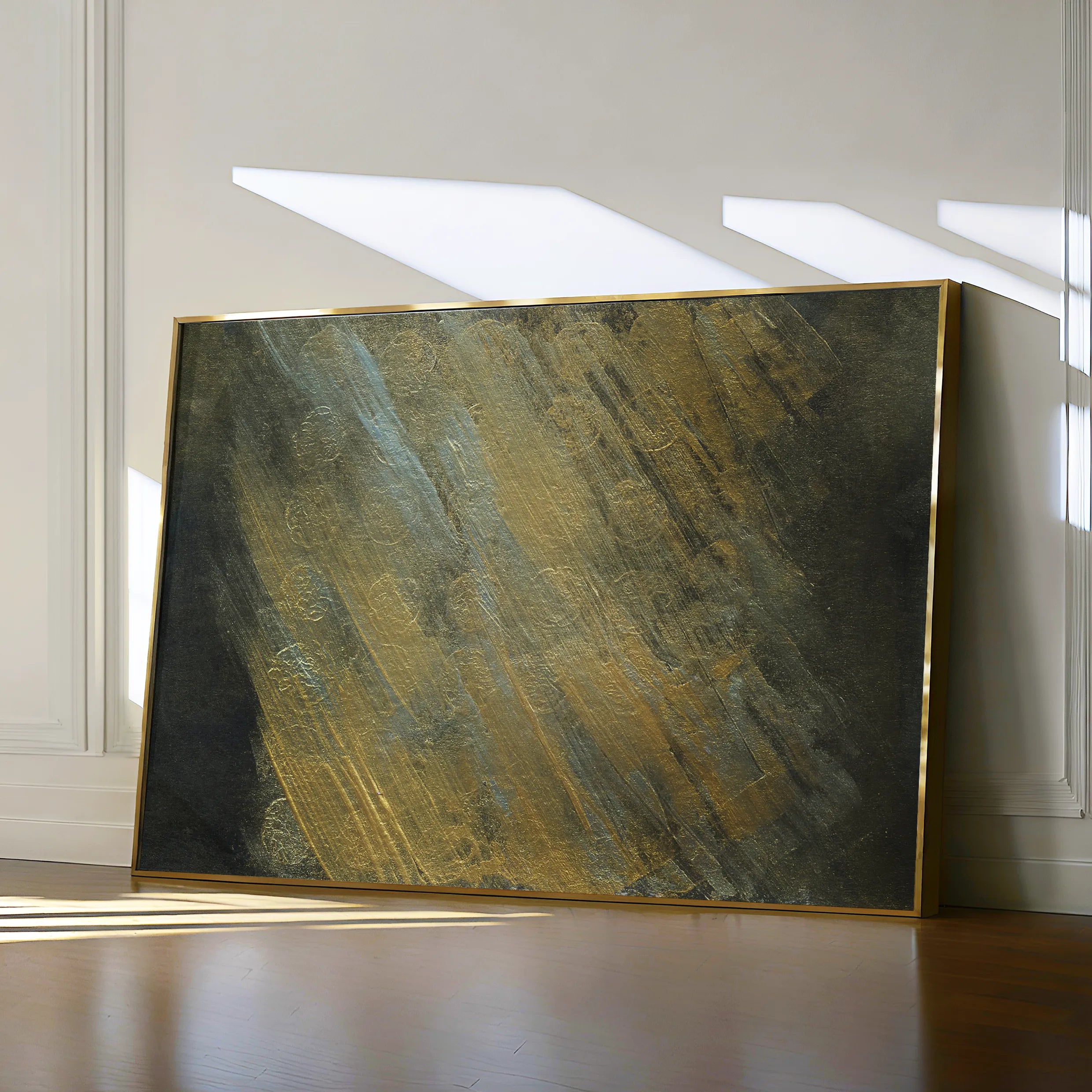 Abstract 221 Canvas Art 18" x 24" / 45 x 60 cm / Black