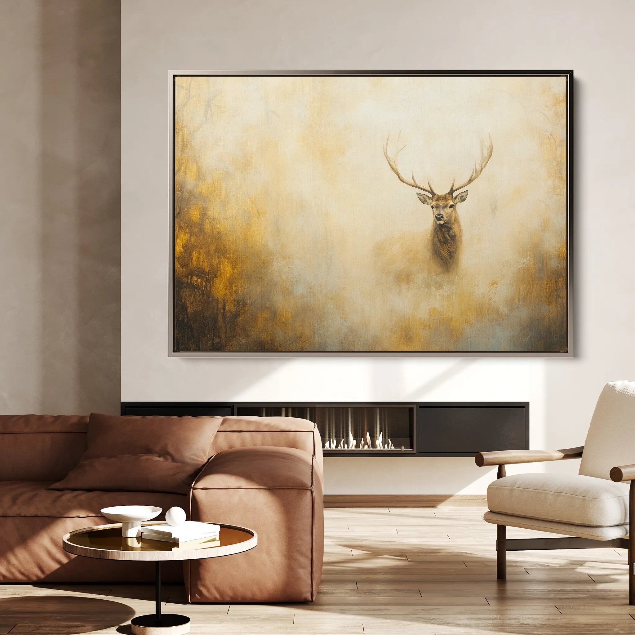 Animals 221 Canvas Art 18" x 24" / 45 x 60 cm / Black