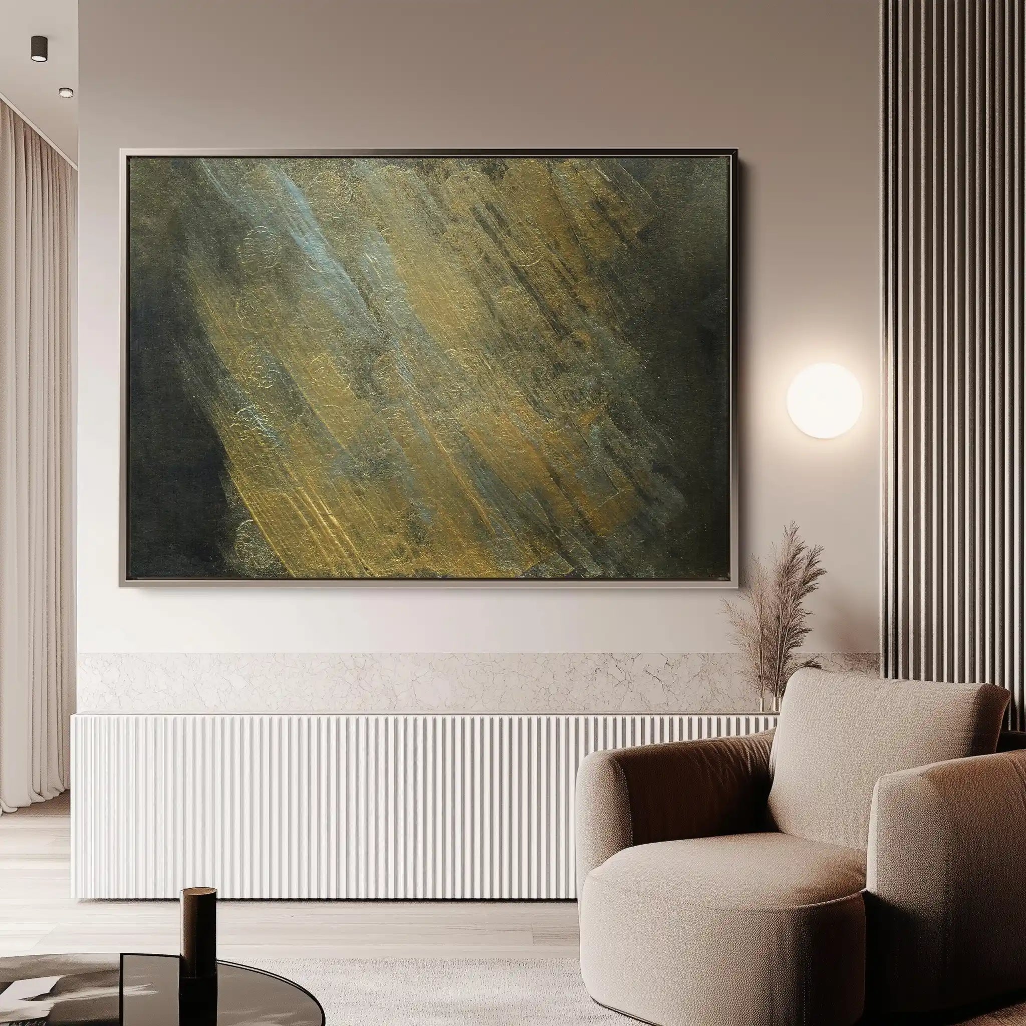 Abstract 221 Canvas Art 60 x 40 cm / Black