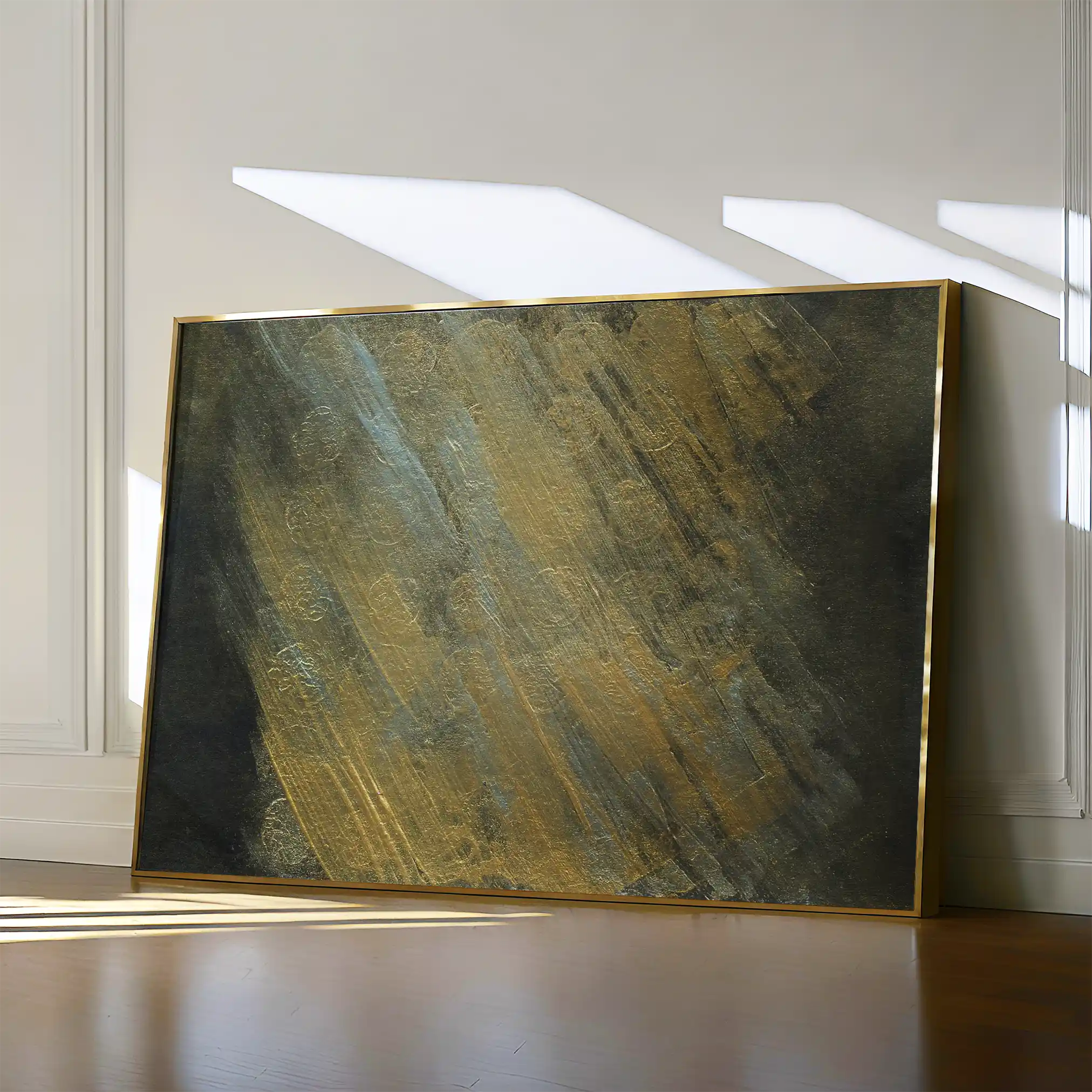 Abstract 221 Canvas Art 60 x 40 cm / Black