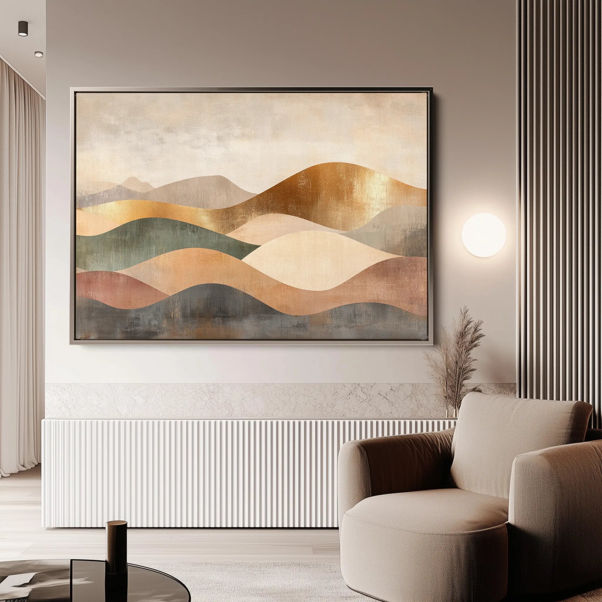 Boho 221 Canvas Art 18" x 24" / 45 x 60 cm / Black