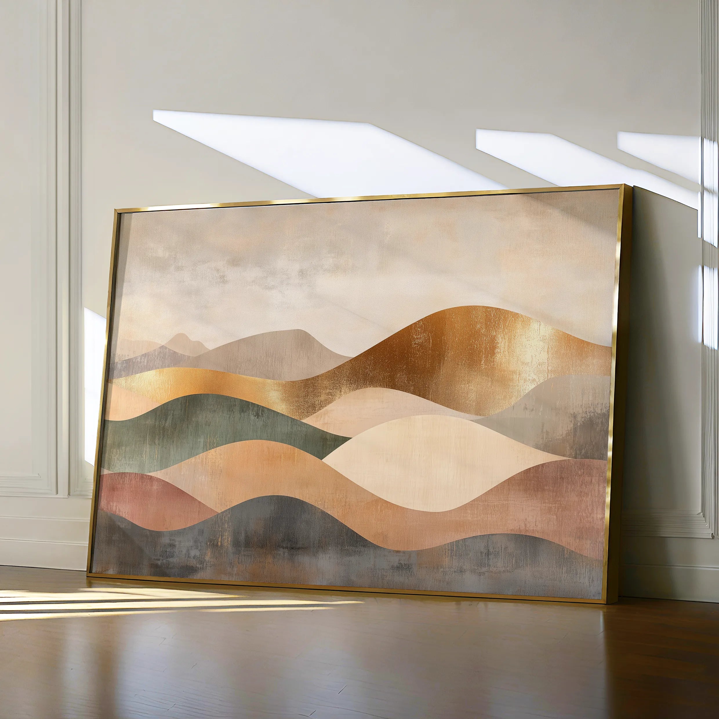 Boho 221 Canvas Art 18" x 24" / 45 x 60 cm / Black