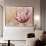 Floral 221 Canvas Art 18" x 24" / 45 x 60 cm / Black