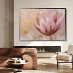 Floral 221 Canvas Art 18" x 24" / 45 x 60 cm / Black