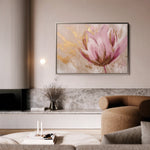 Floral 221 Canvas Art 18" x 24" / 45 x 60 cm / Black