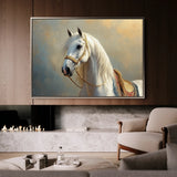 Horses 221 Canvas Art 18" x 24" / 45 x 60 cm / Black