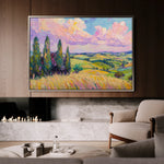 Landscape 221 Canvas Art 18" x 24" / 45 x 60 cm / Black