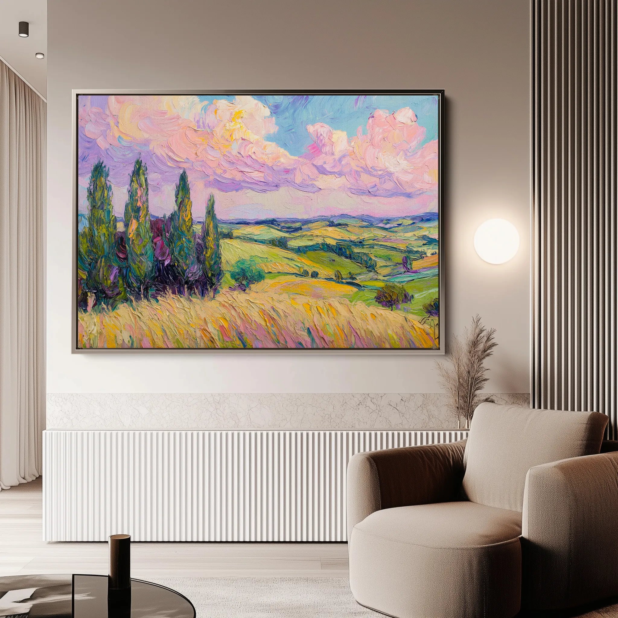 Landscape 221 Canvas Art 18" x 24" / 45 x 60 cm / Black