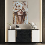 Portrait 221 Canvas Art 18" x 24" / 45 x 60 cm / Black