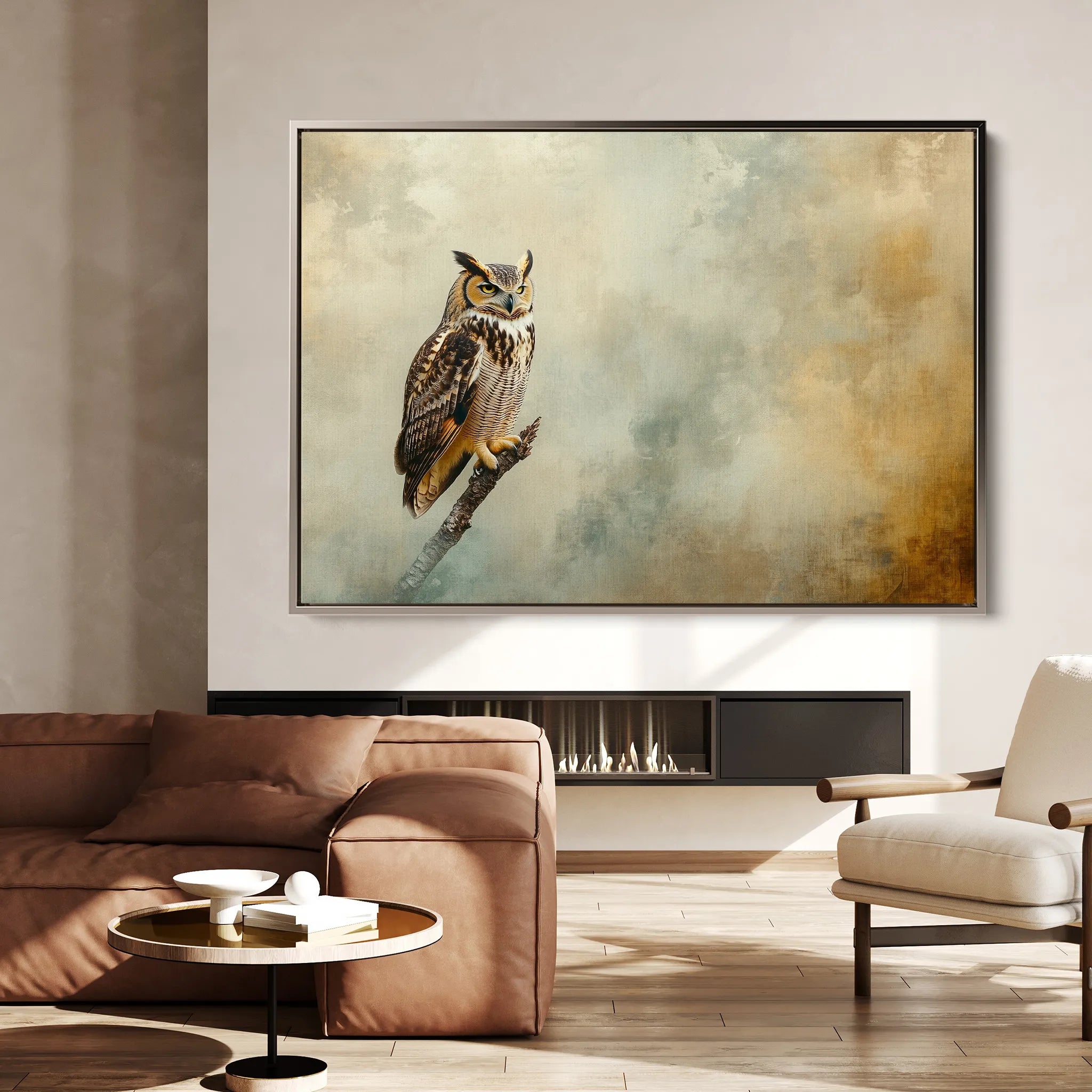 Animals 222 Canvas Art 18" x 24" / 45 x 60 cm / Black