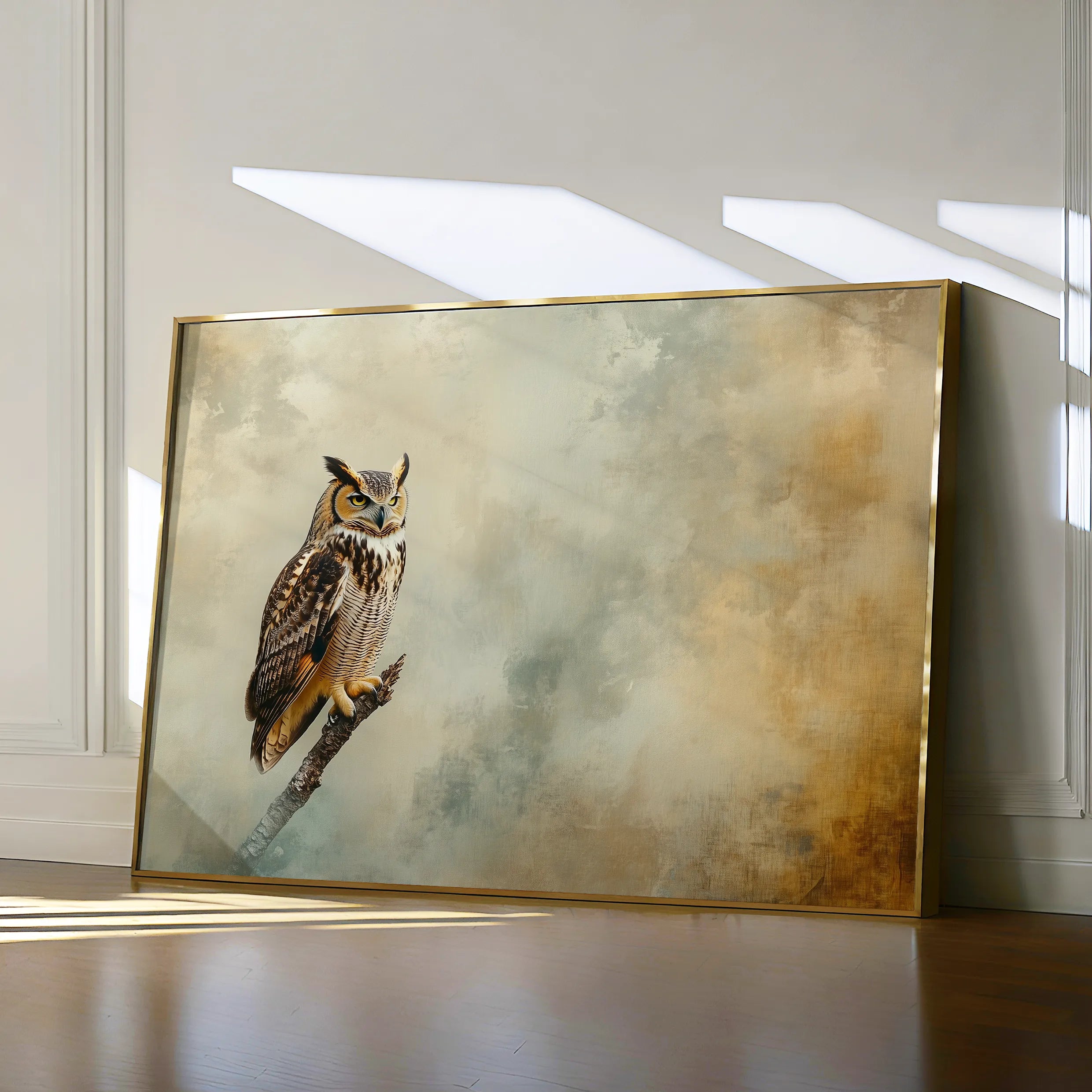 Animals 222 Canvas Art 18" x 24" / 45 x 60 cm / Black