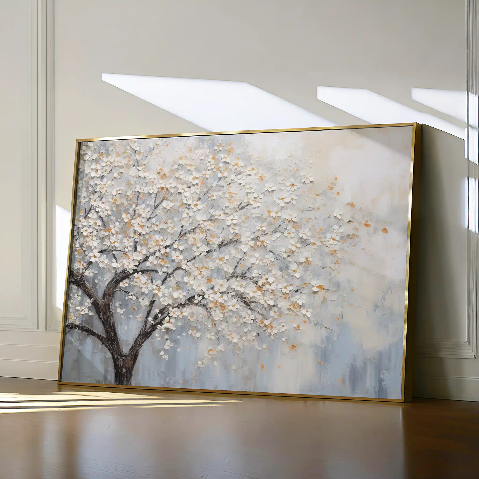 Floral 222 Canvas Art 60 x 40 cm / Black
